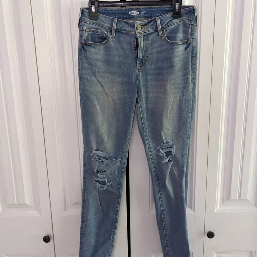 Old Navy Super Skinny Light Wash Jeans Size 8